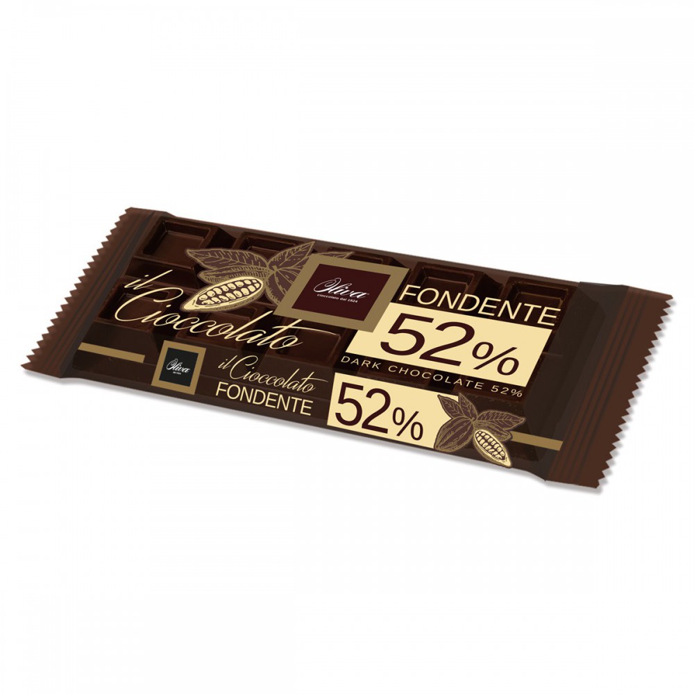 Blocco Fondente 52% Cacao Min. - Oliva Cioccolato