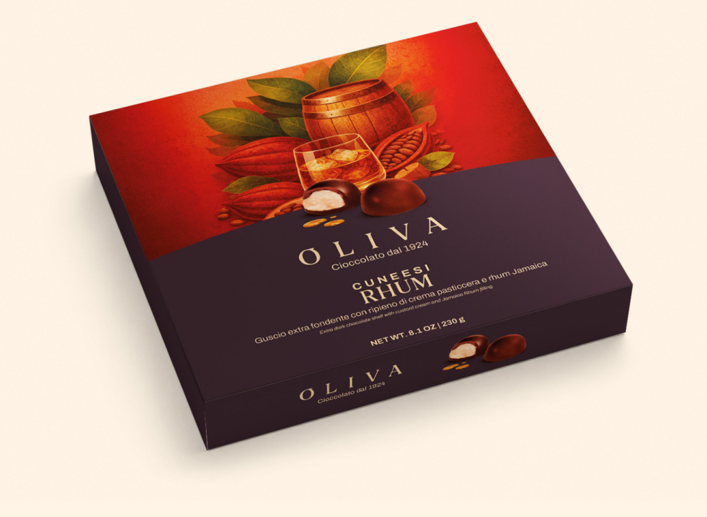 Cofanetto Oliva di Cuneesi al rhum